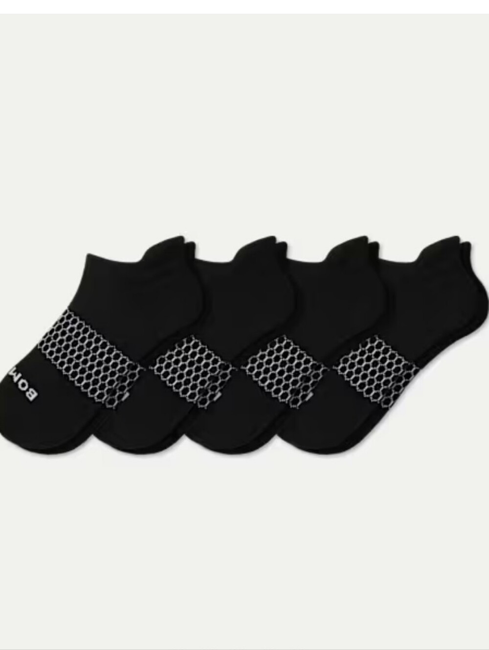 Bombas Gripper Ankle Sock 4-Pack Black